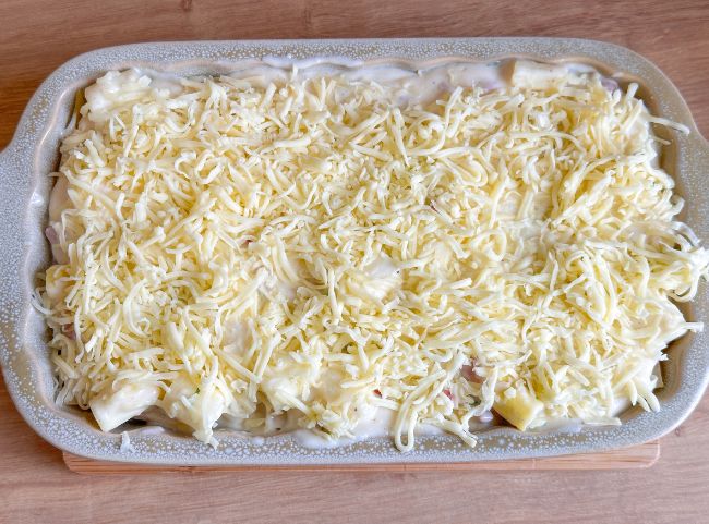 Spargel Lasagne Käse