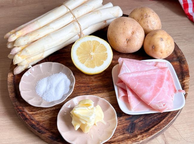 Spargel mit Schinken Rezept