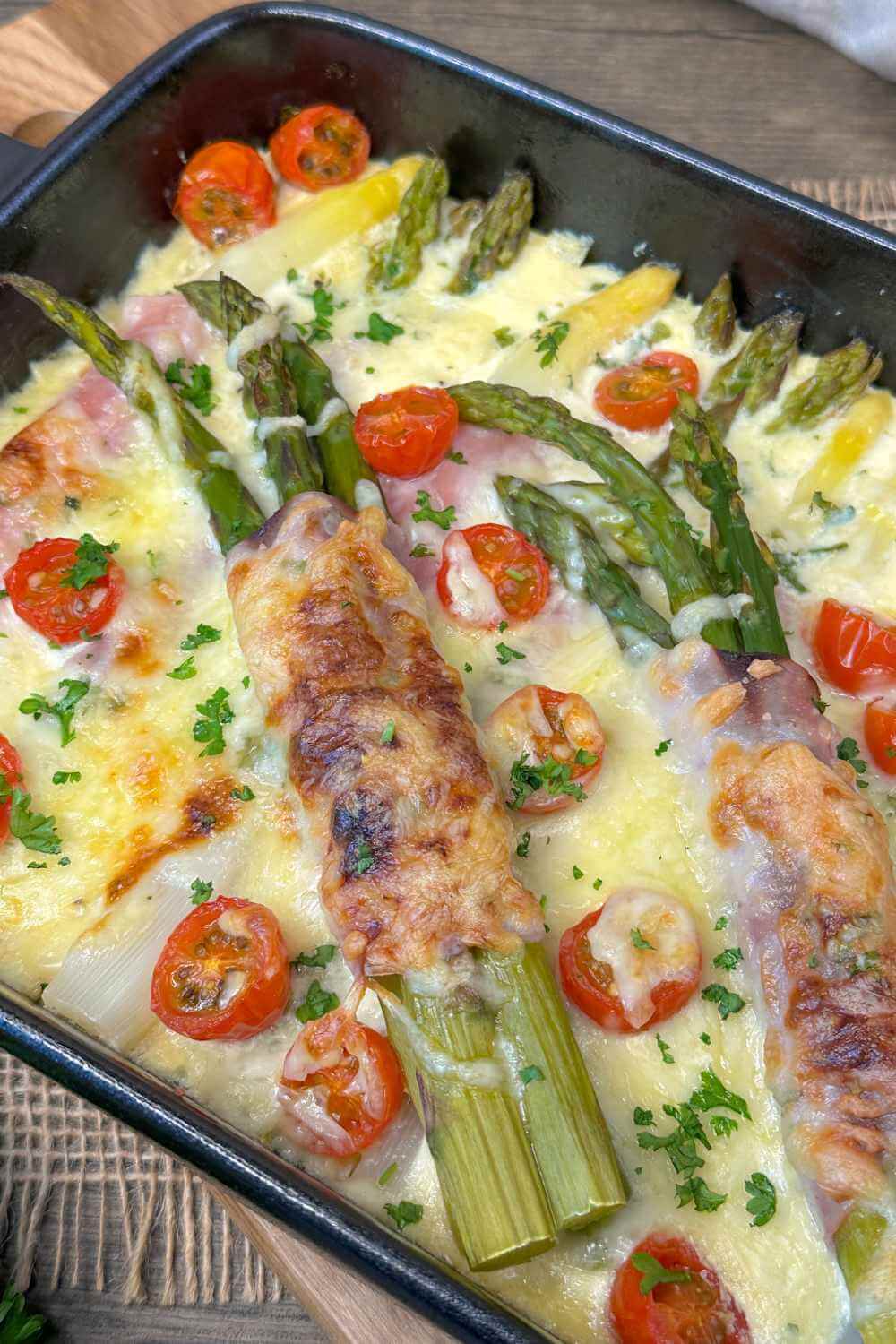 Spargel überbacken