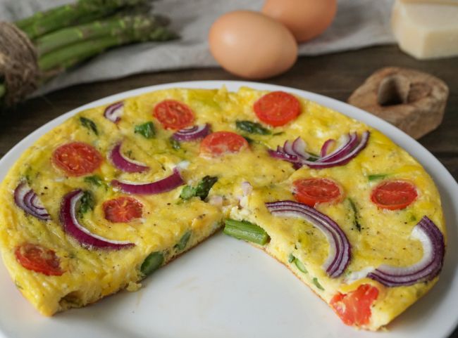 Spargelomelette