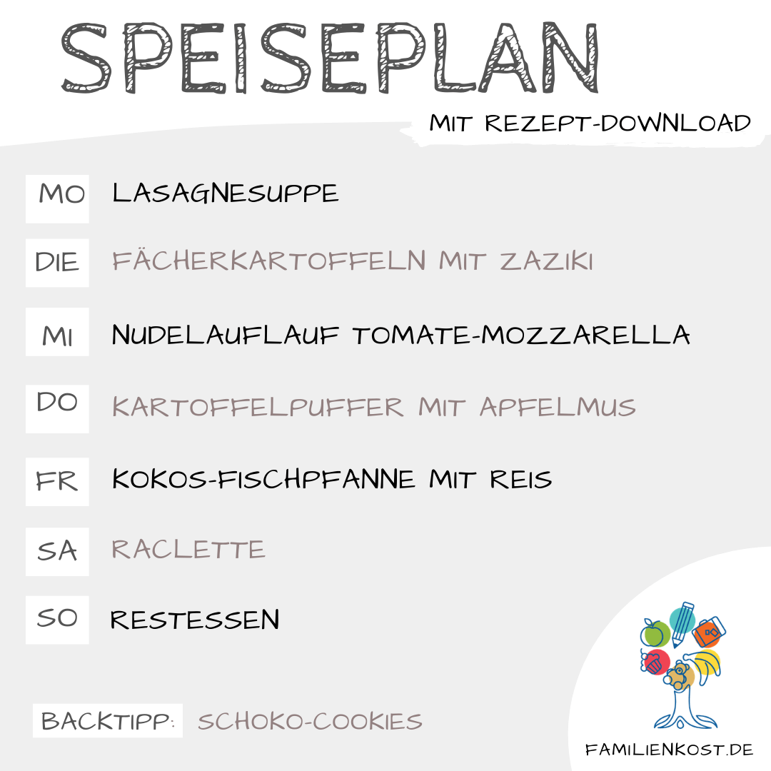 Wochenplan für die Familie mit Kind Wochenplan für die Familie mit Kind