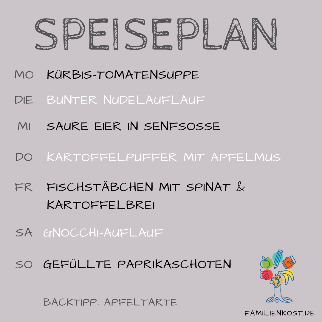 Wochenplan für die Familie mit Kind Wochenplan für die Familie mit Kind