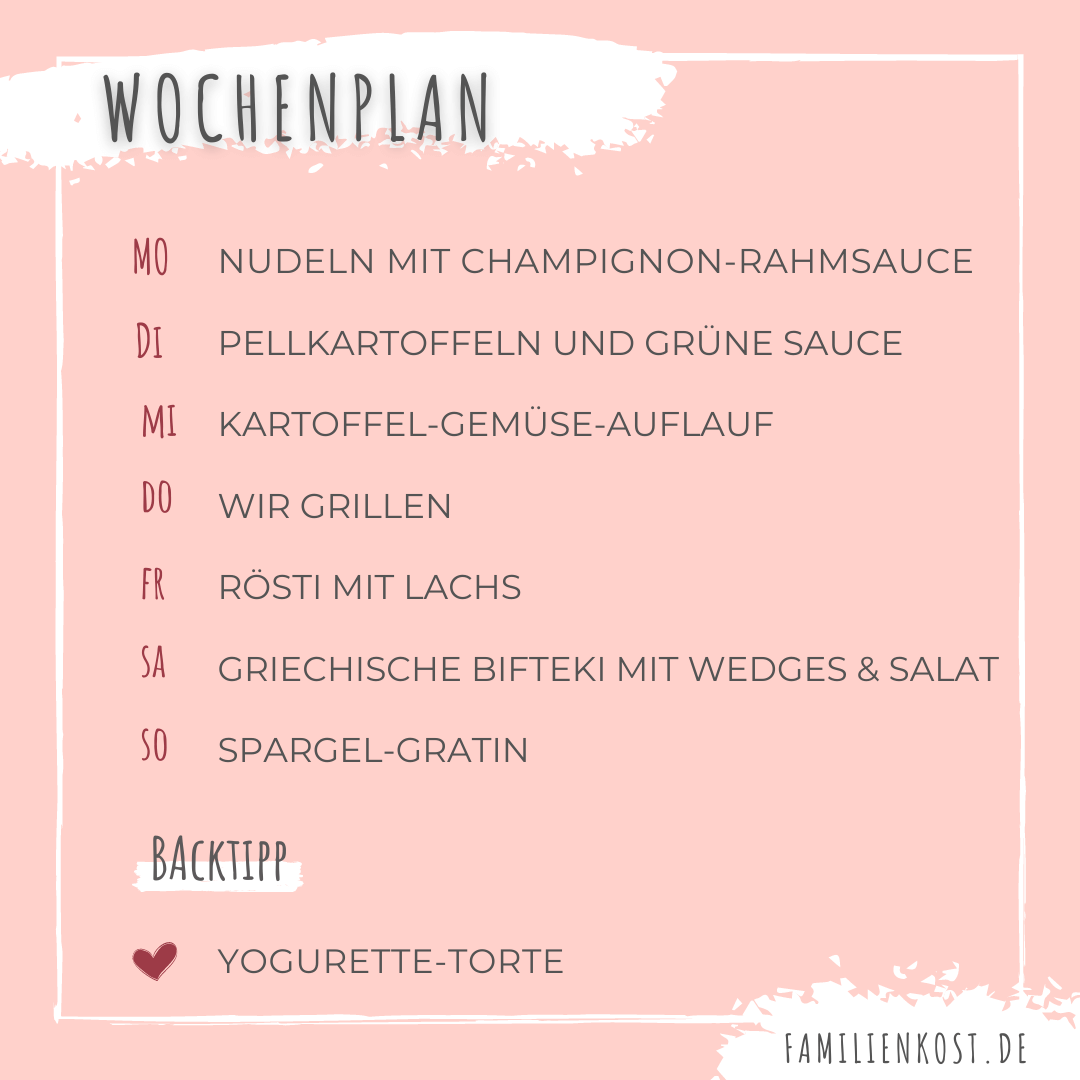 Wochenplan Frühling Rezepte Wochenplan Frühling Rezepte