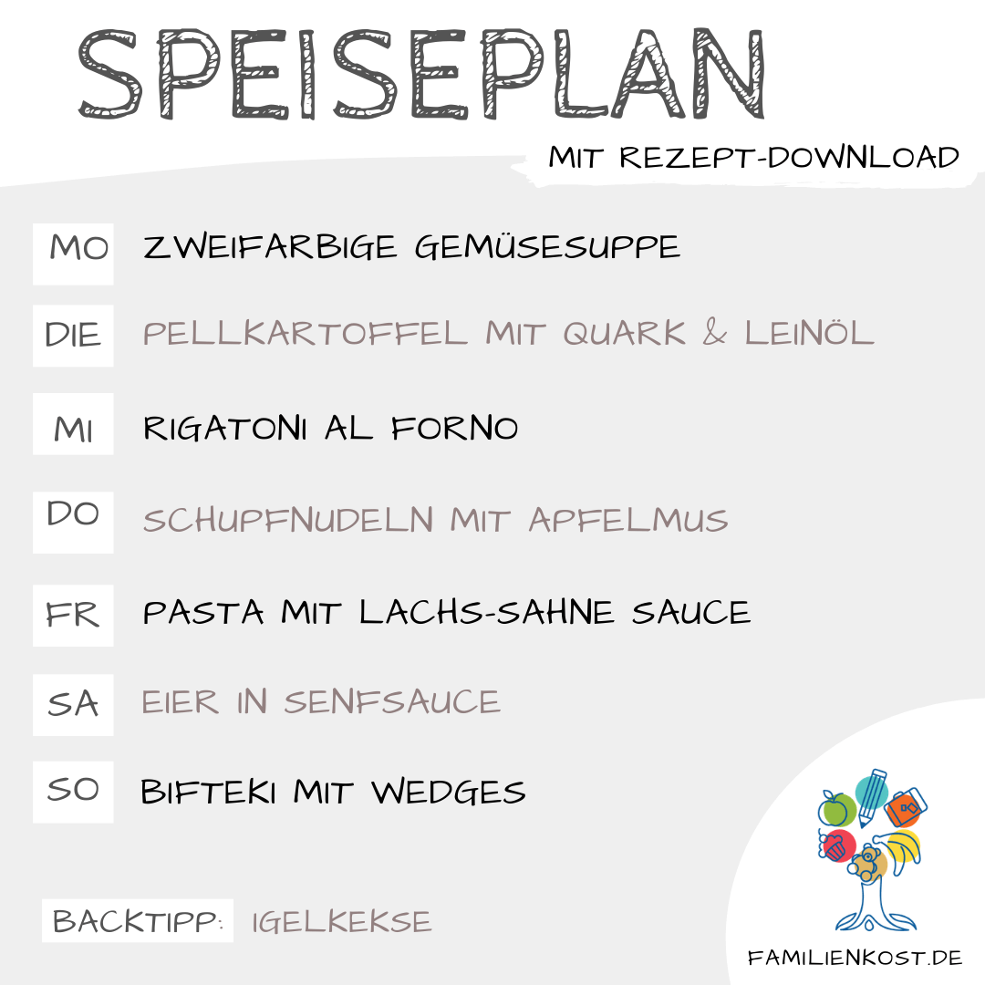Wochenplan für die Familie mit Kind Wochenplan für die Familie mit Kind