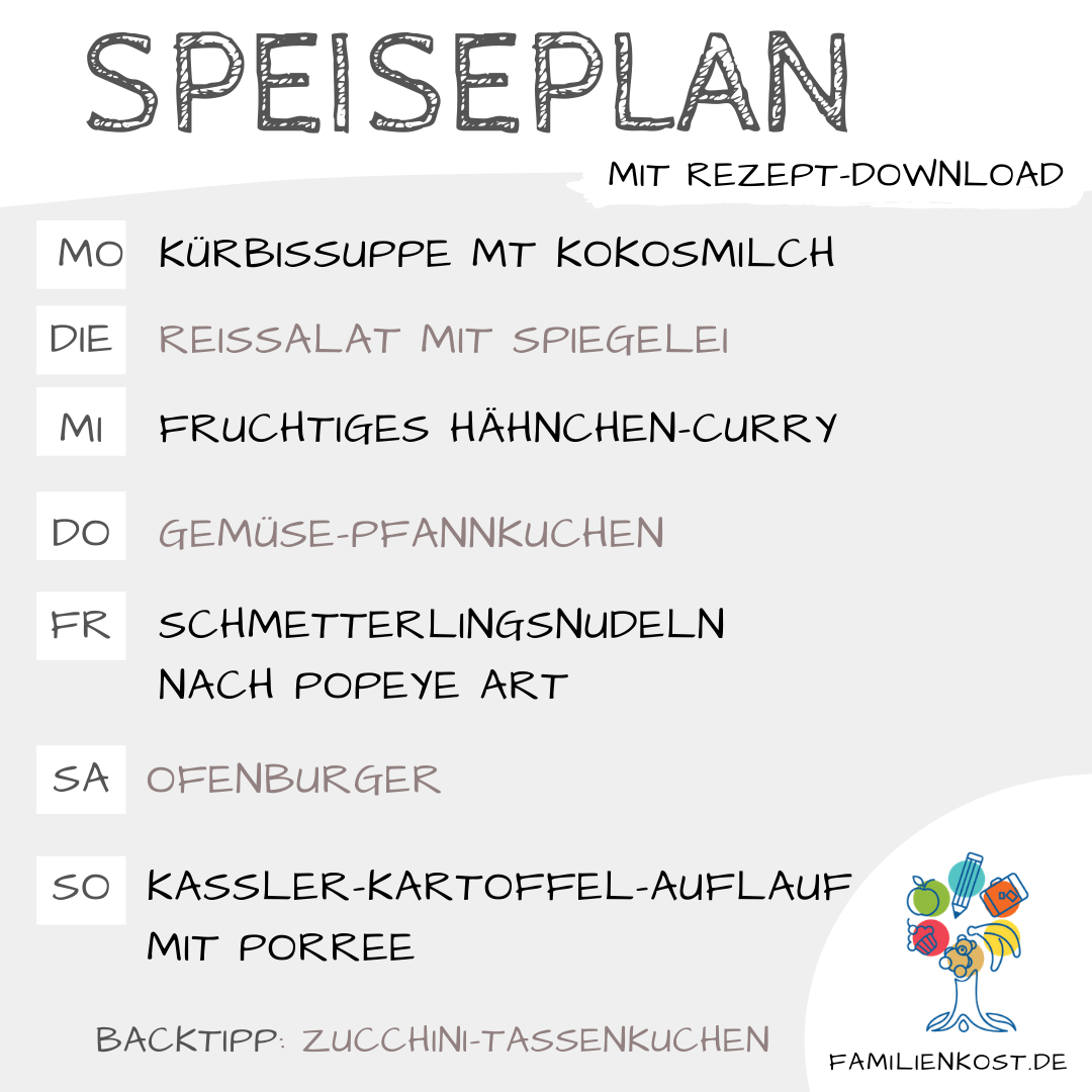Wochenplan für die Familie mit Kind Wochenplan für die Familie mit Kind