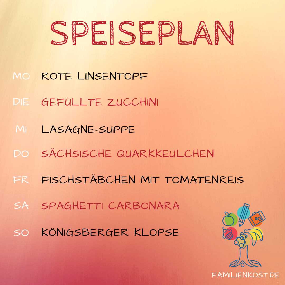 Wochenplan für die Familie mit Kind Wochenplan für die Familie mit Kind