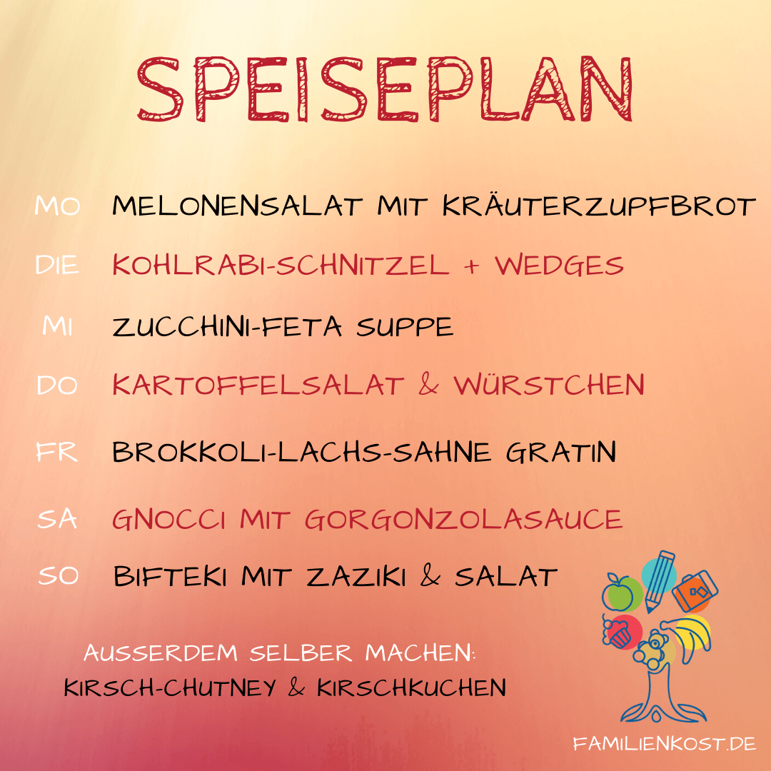 Wochenplan für die Familie mit Kind Wochenplan für die Familie mit Kind