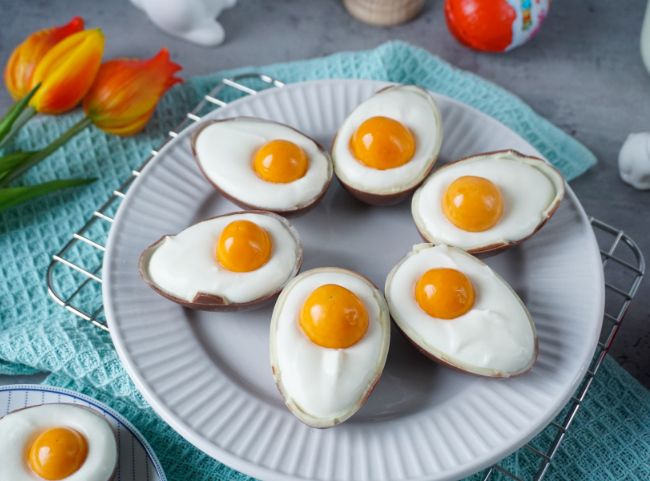 Spiegelei Dessert zu Ostern