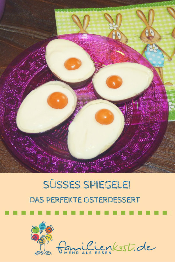 Süßes Spiegelei als Dessert zu Ostern Süßes Spiegelei als Dessert zu Ostern
