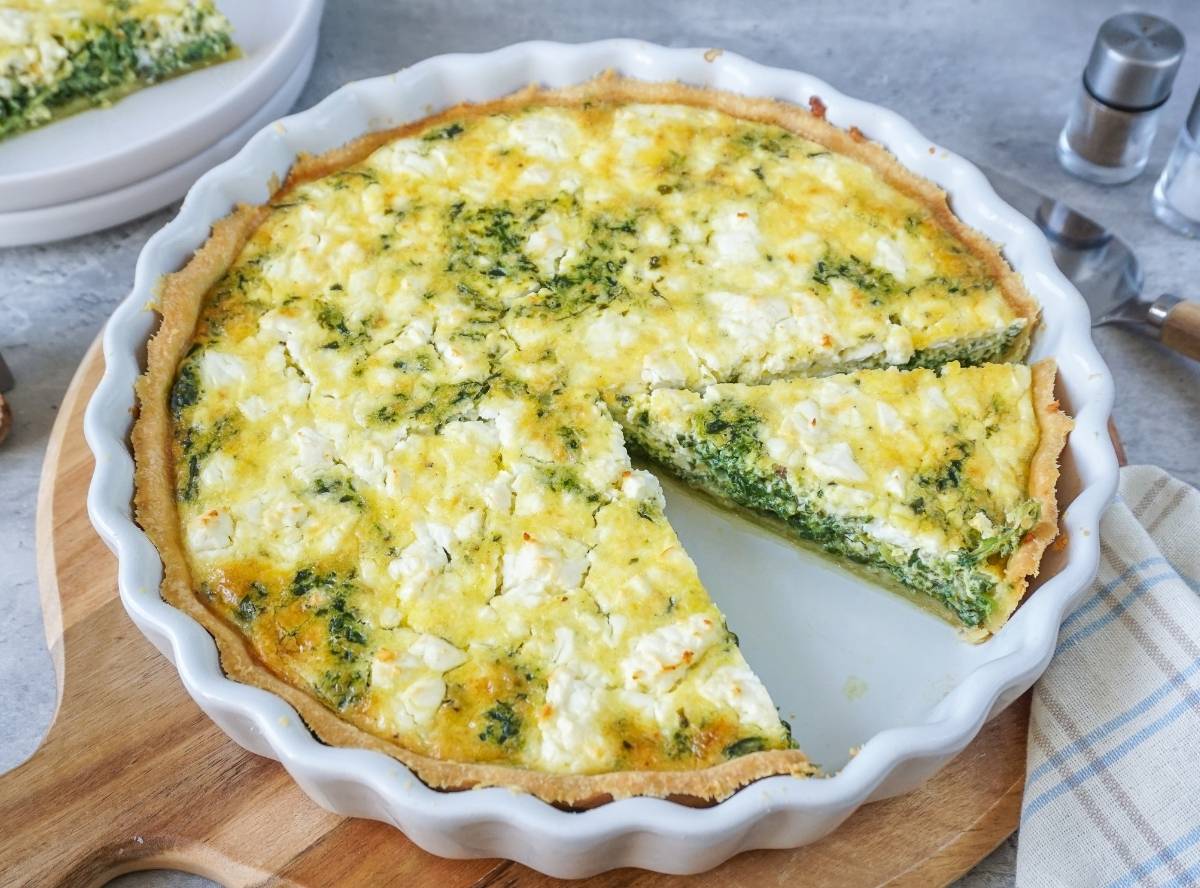Spinat-Feta-Quiche - ganz einfach & lecker
