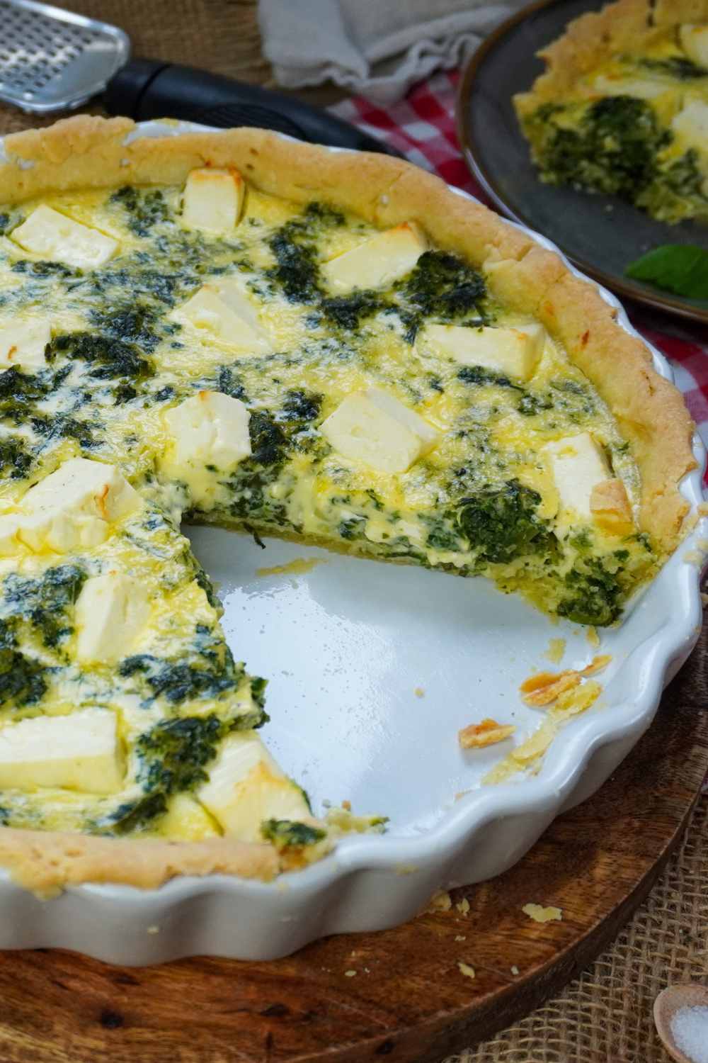 Spinat Feta Quiche