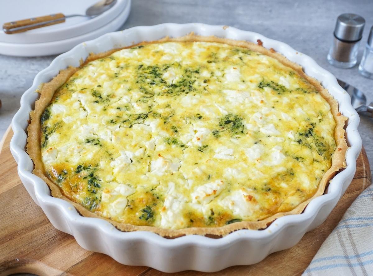 Spinat-Feta-Quiche