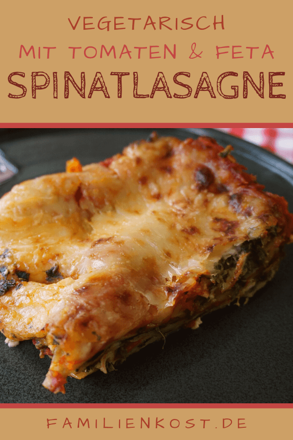 Spinatlasagne mit Feta und Tomaten Spinatlasagne mit Feta und Tomaten