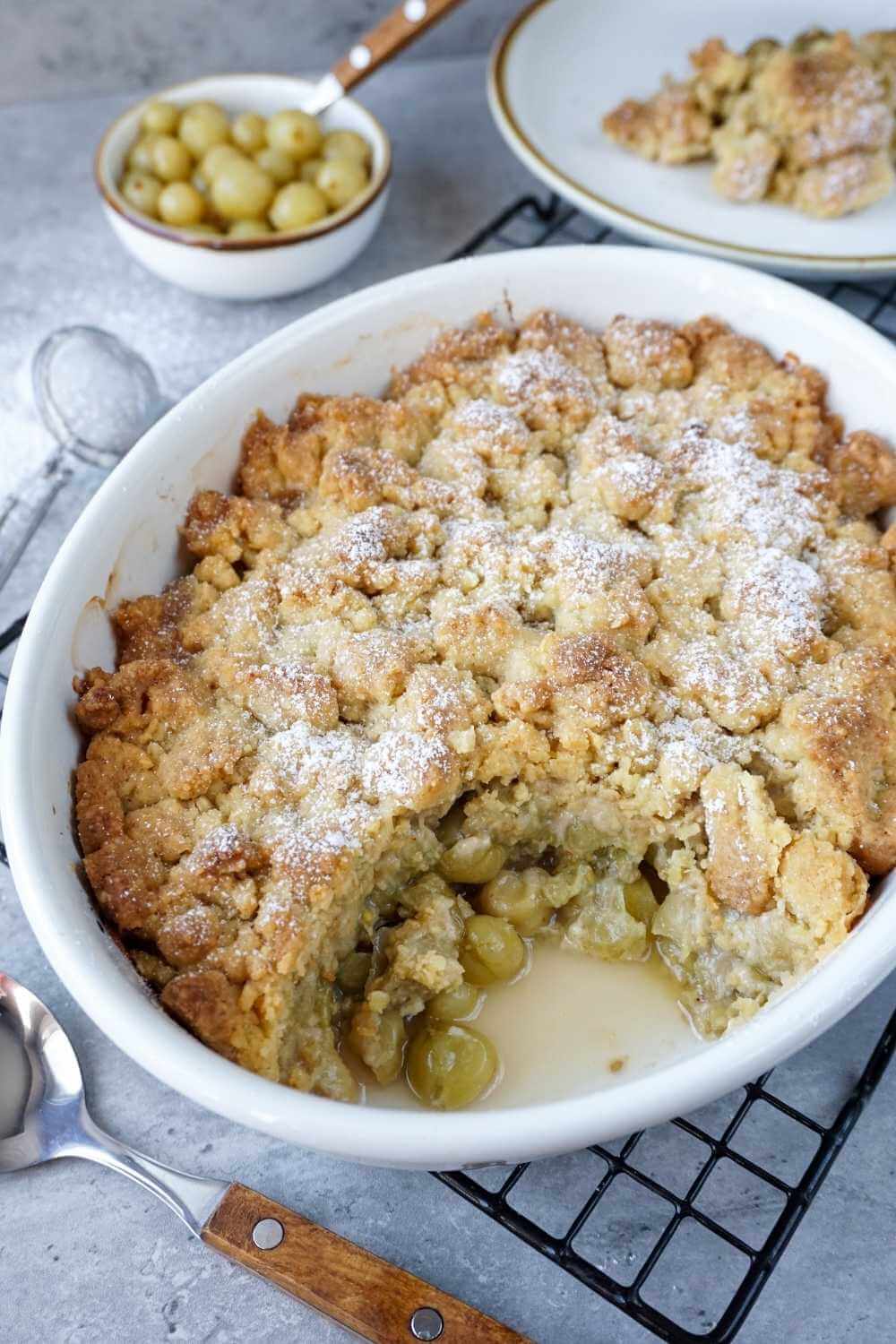Stachelbeer-Crumble – schnelles Rezept Stachelbeer-Crumble – schnelles Rezept