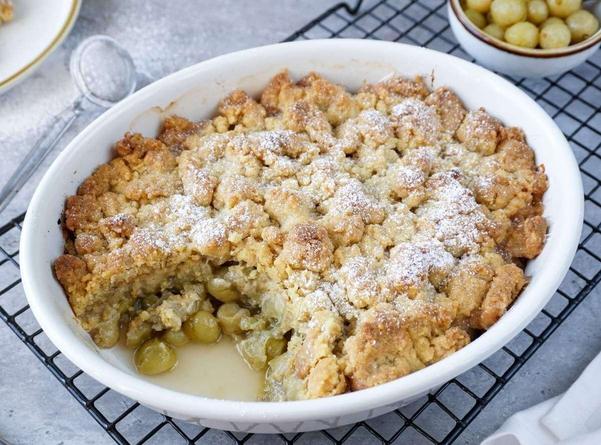 Stachelbeer-Crumble – schnelles Rezept