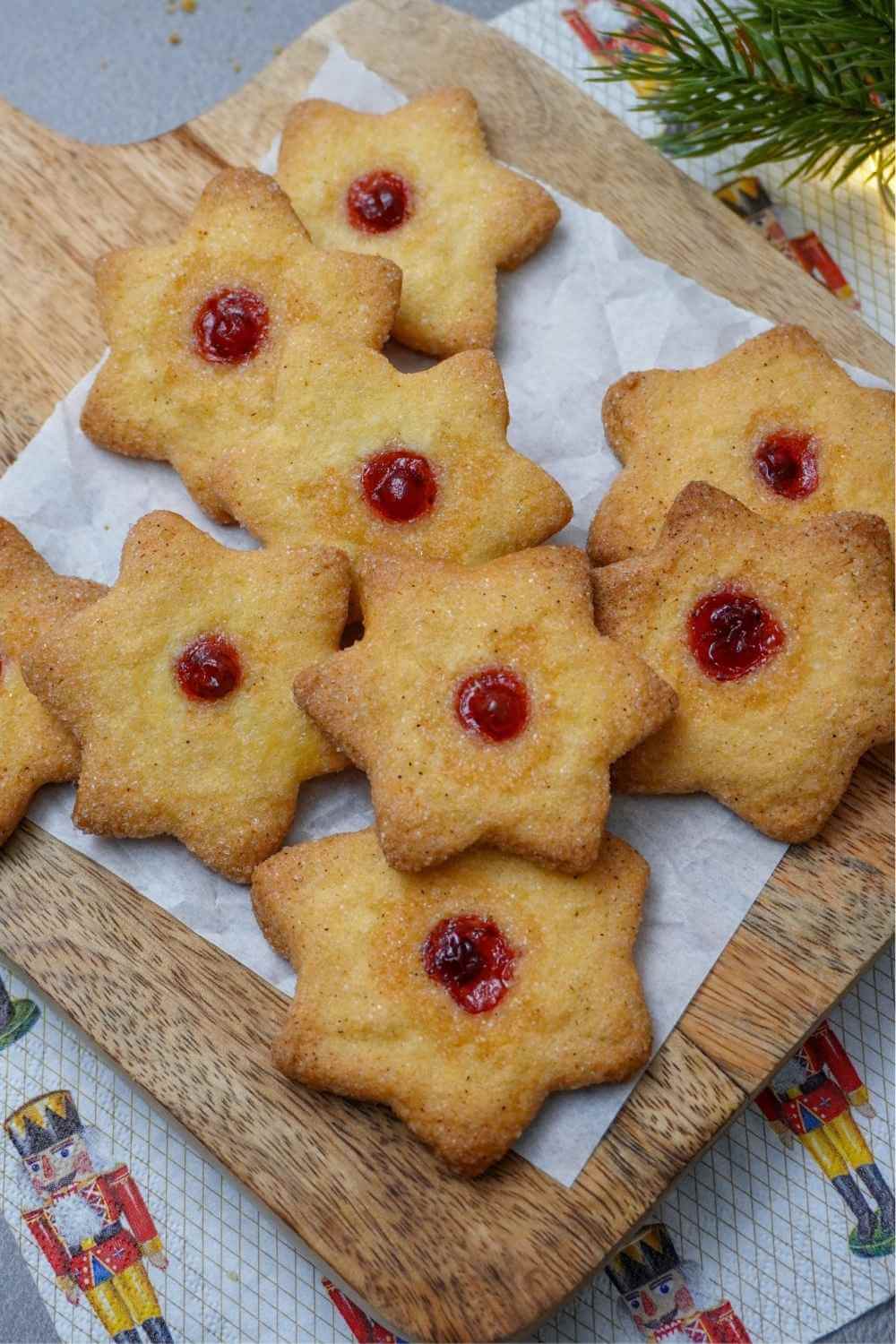 Falsche Zimtsterne mit Zuckerkruste