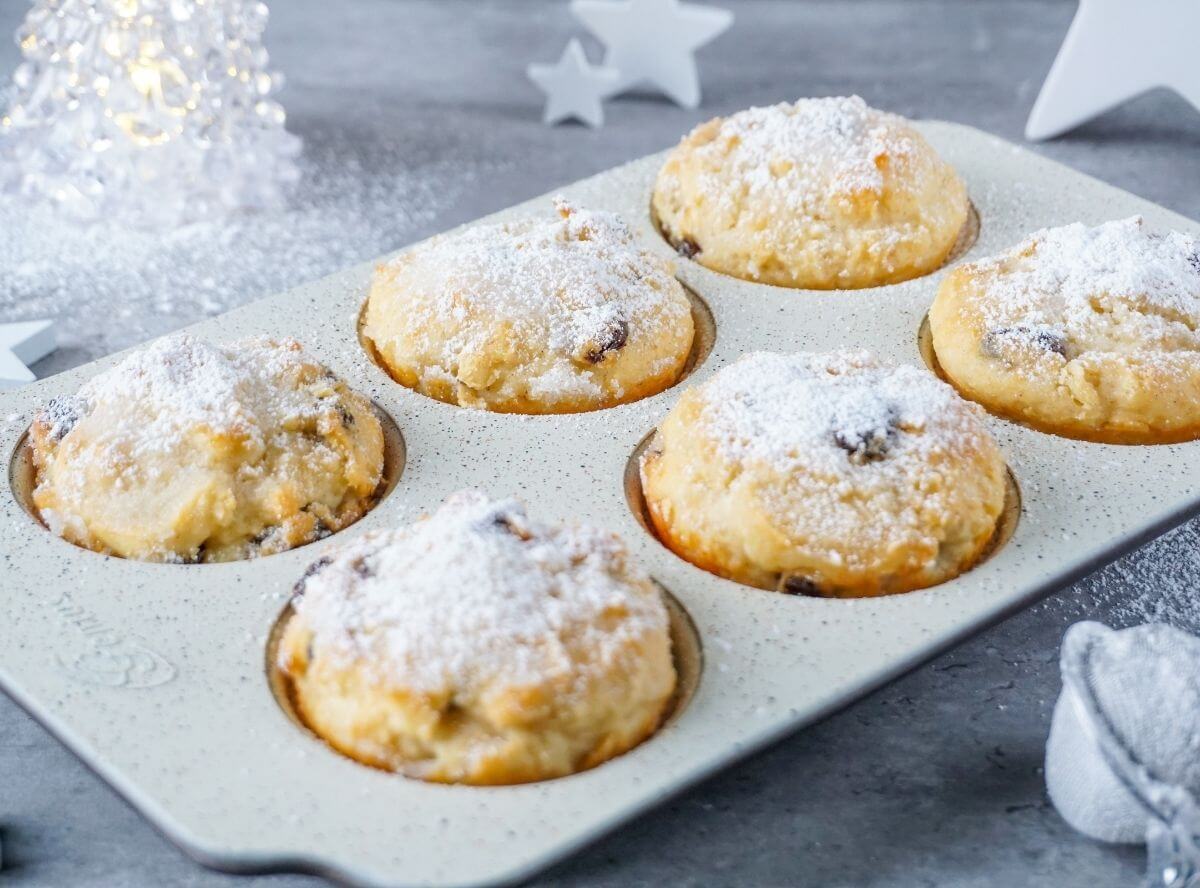 Stollenmuffins mit Quark Stollenmuffins mit Quark