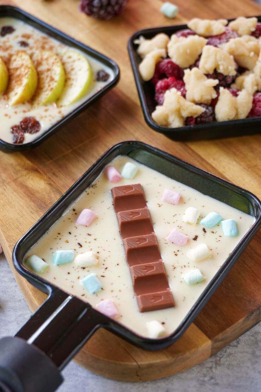 Süßes Raclette Dessert Süßes Raclette Dessert