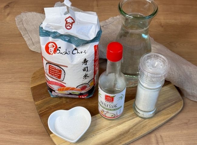 Sushi Reis - Zutaten Sushi Reis - Zutaten