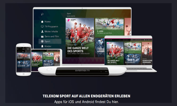 TelekomSport Endgeräte TelekomSport Endgeräte