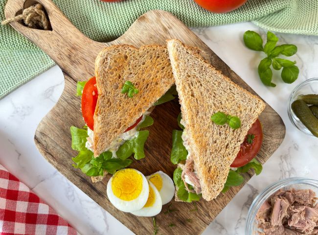 Thunfisch Sandwich Toast