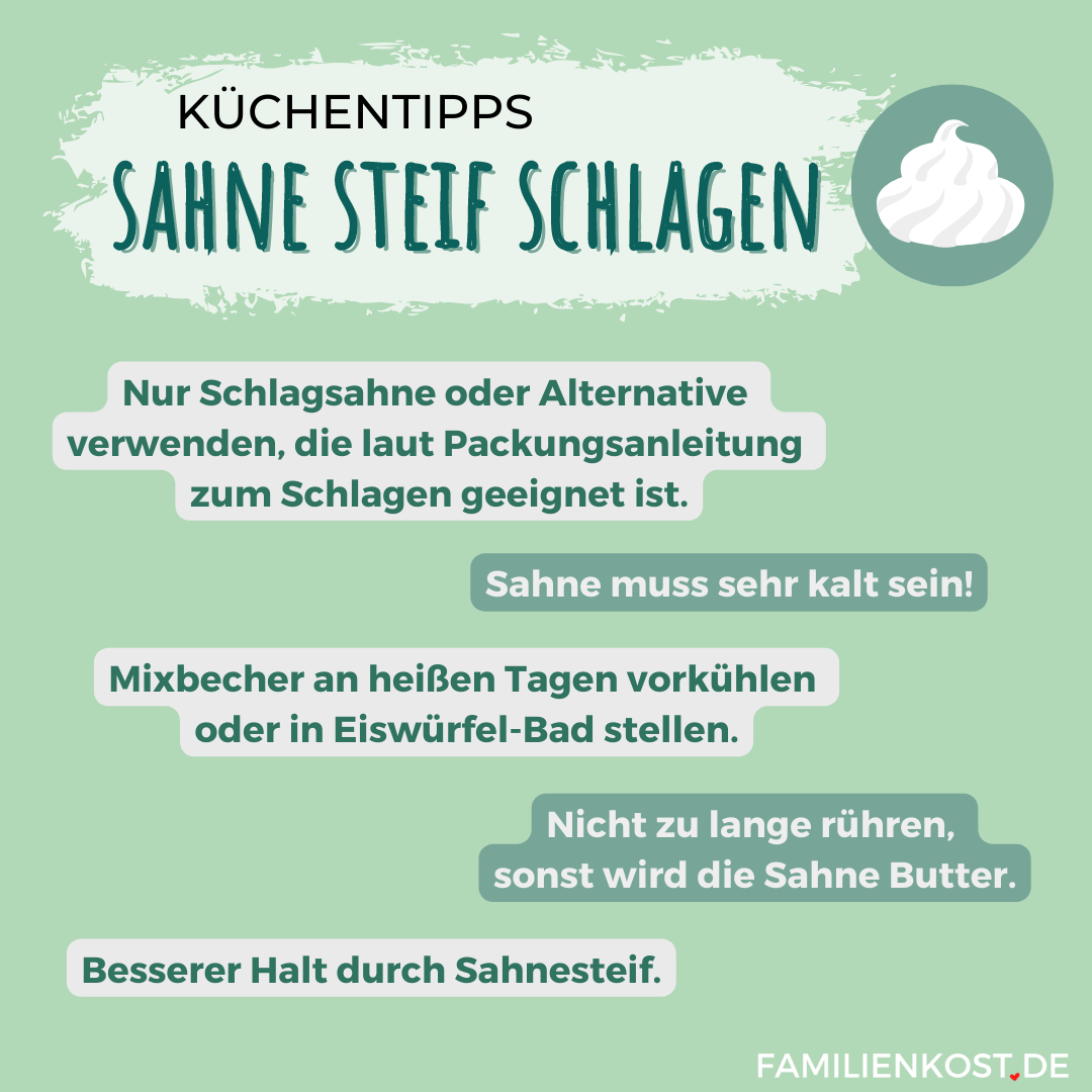 Tipps zum Sahne steif schlagen