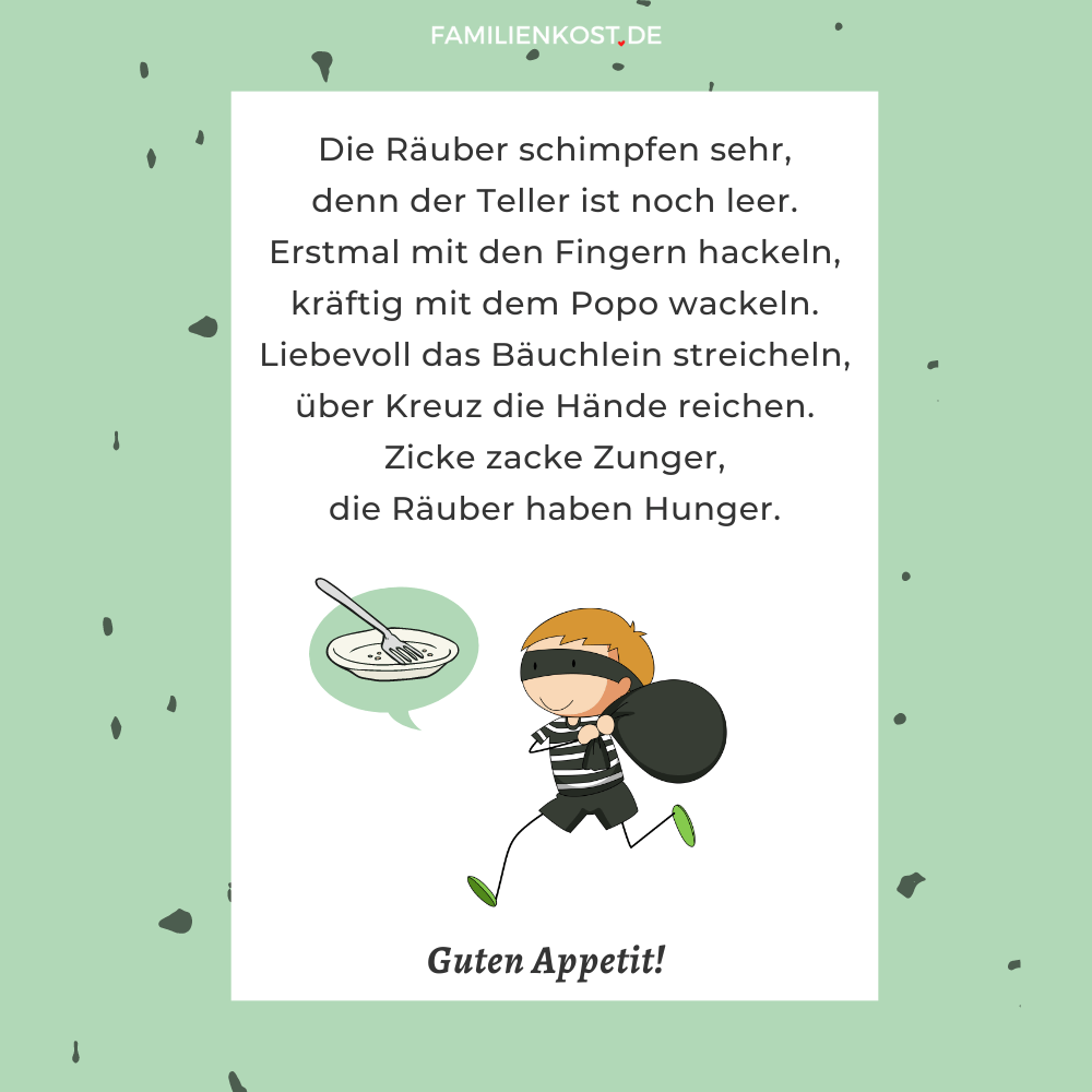 Tischspruch Räuber Tischspruch Räuber