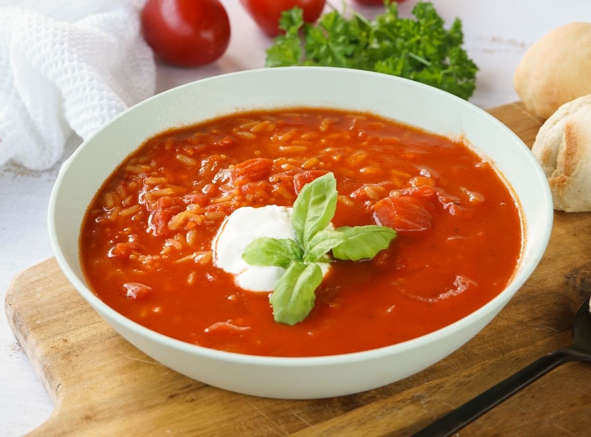 Tomatensuppe mit Reis