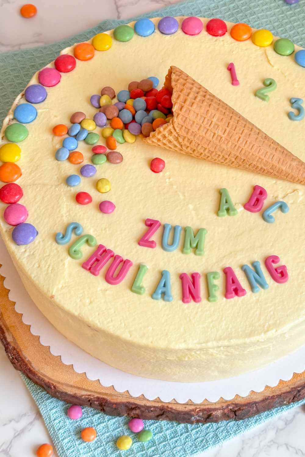 Schnelle Torte zur Einschulung