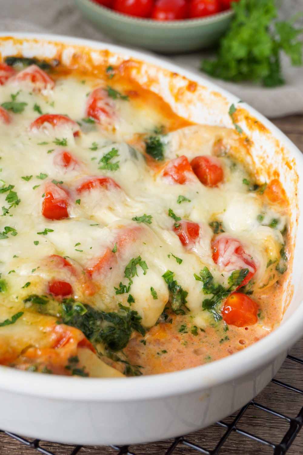 Tortellini-Spinat Auflauf