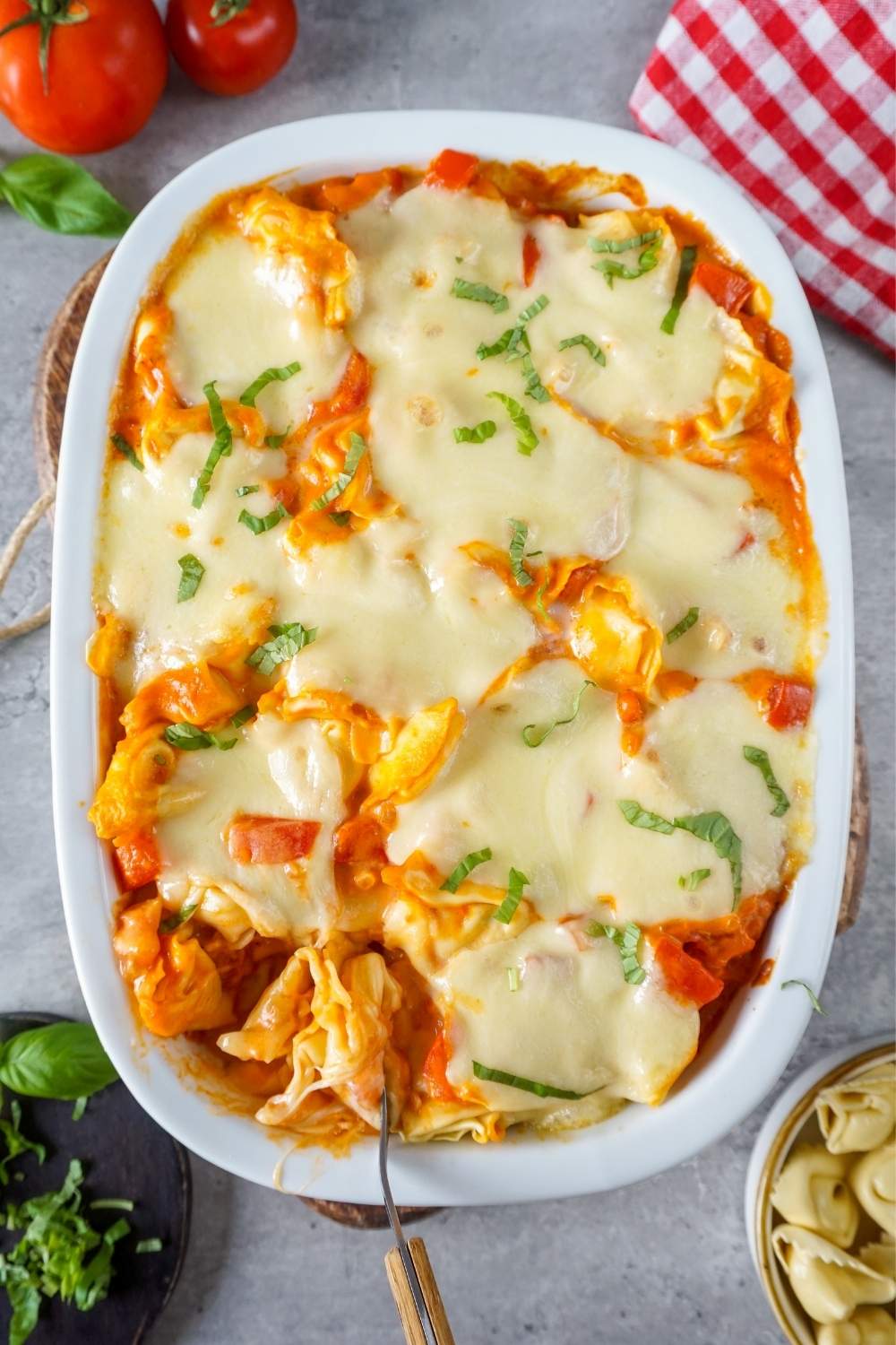 Tortellini Auflauf Tomate-Mozzarella Tortellini Auflauf Tomate-Mozzarella