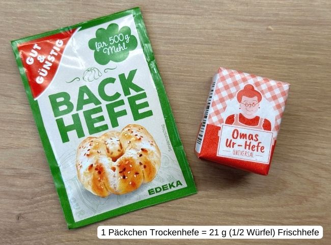 Trockenhefe durch frische Hefe ersetzen Trockenhefe durch frische Hefe ersetzen