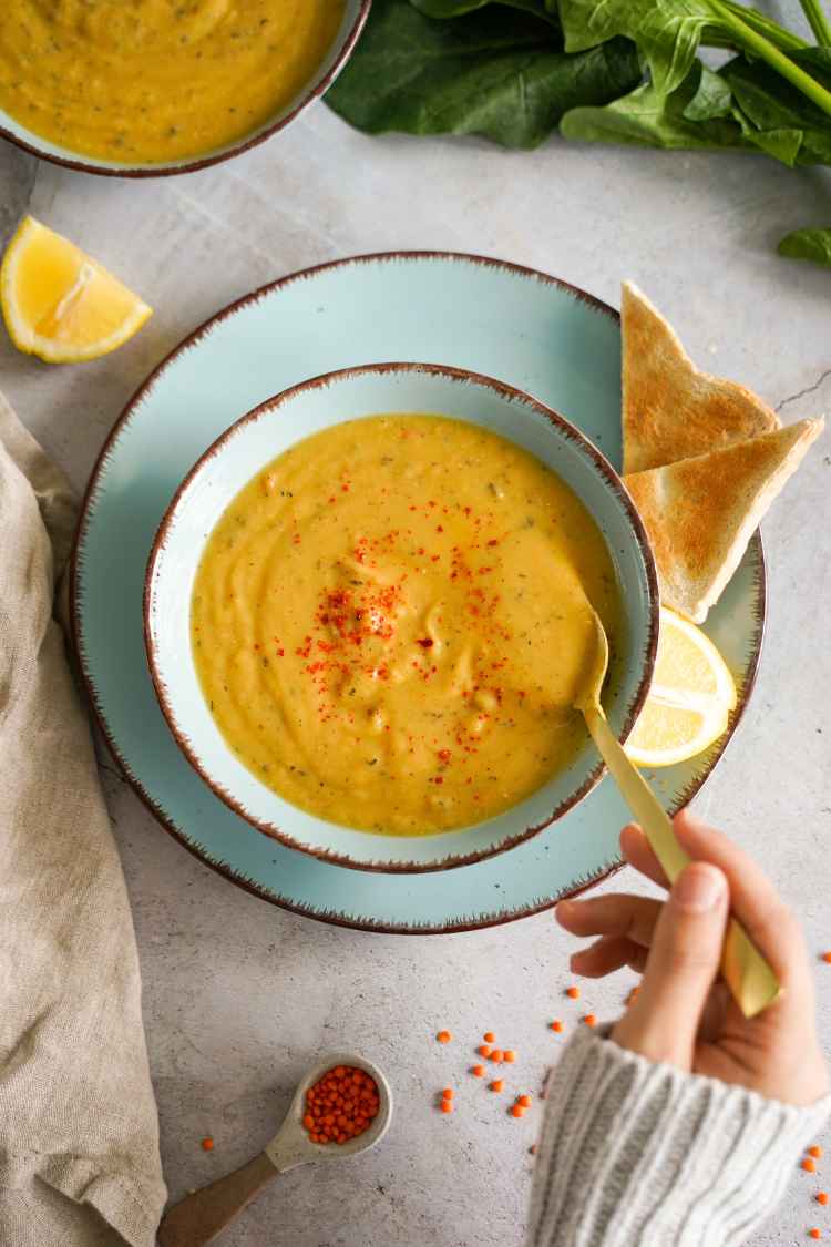 Türkische Linsensuppe Türkische Linsensuppe