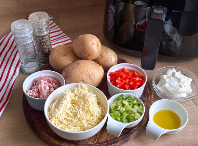 Überbackene Kartoffeln Heißluftfritteuse Rezept