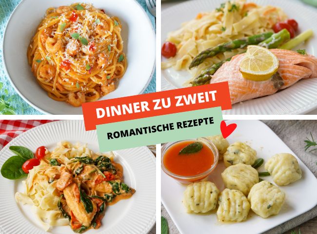 Valentinstag romantisches Essen zu Hause