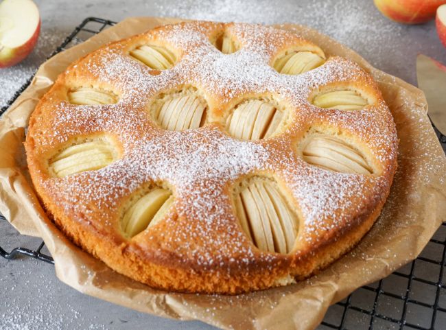 Versunkener Apfelkuchen nach Omas Rezept