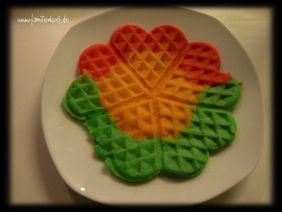 Regenbogenwaffeln Regenbogenwaffeln