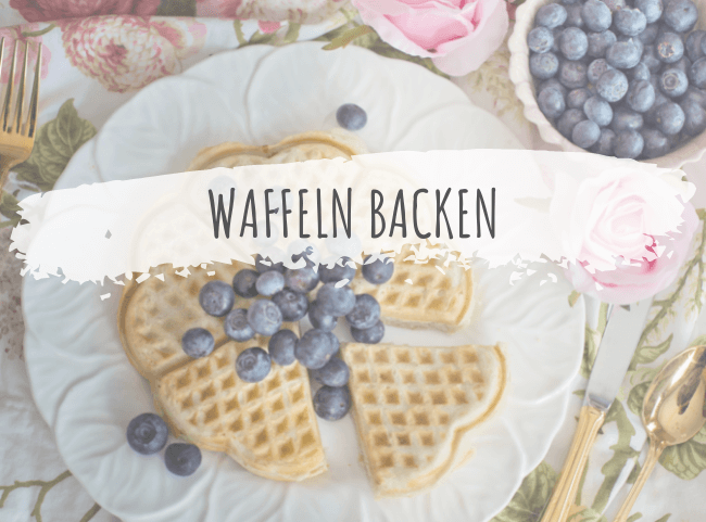 Waffeln backen