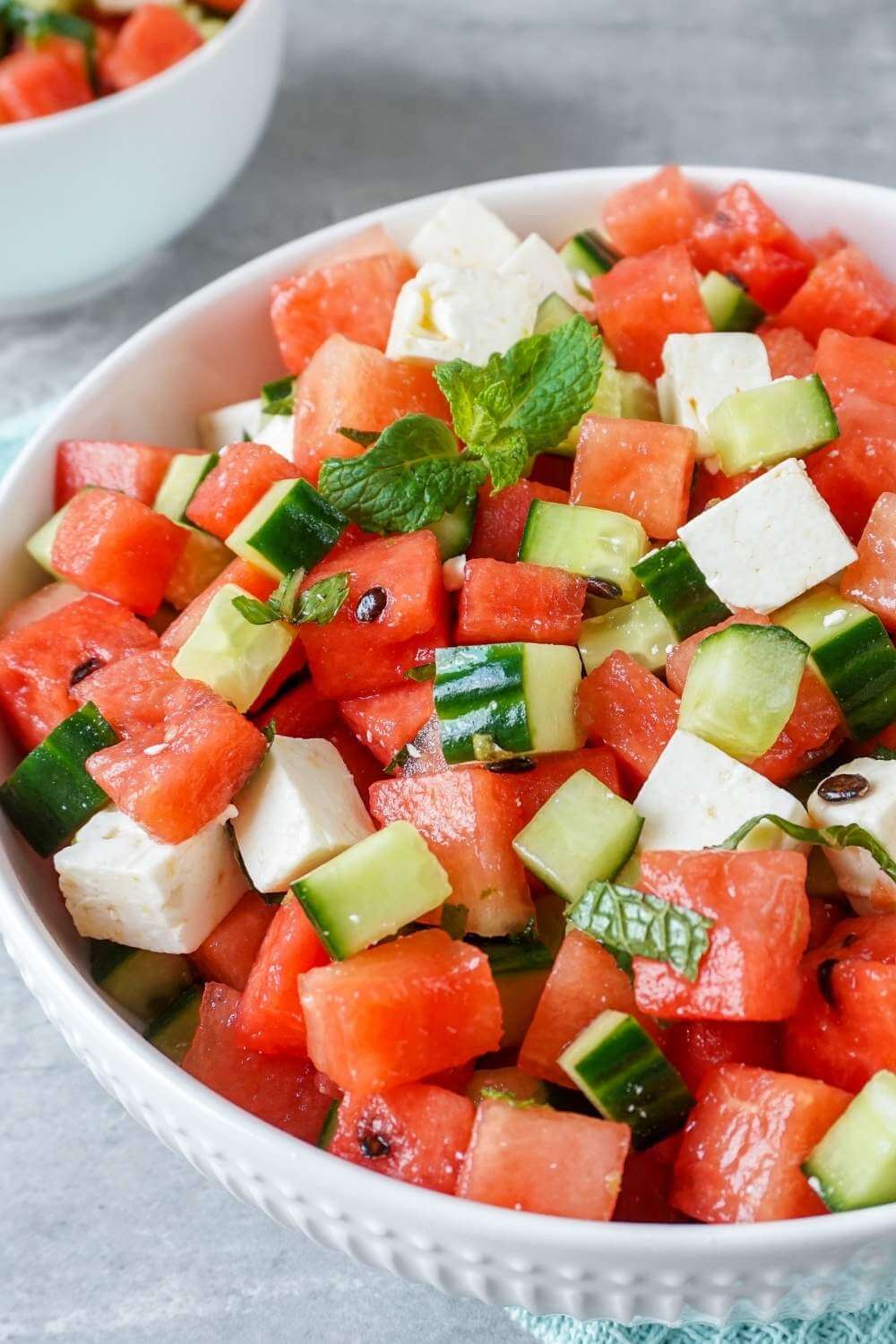 Melonen-Feta-Salat - erfrischend leicht & lecker Melonen-Feta-Salat - erfrischend leicht & lecker