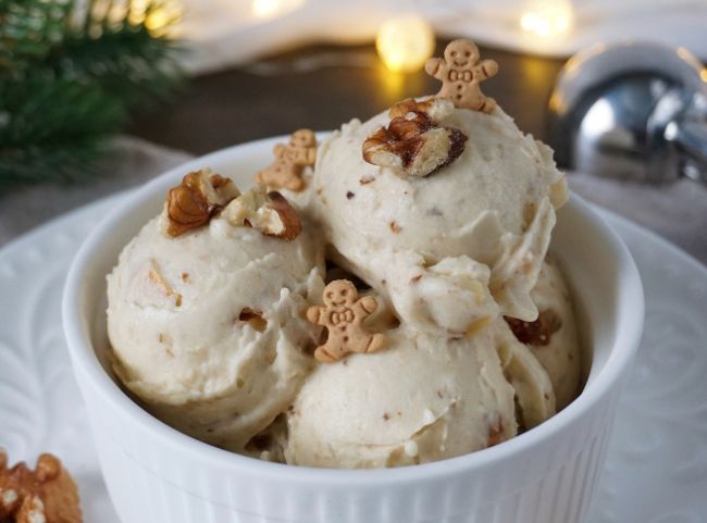 Weihnachtseis Rezept: Nicecream-Feige-Walnuss