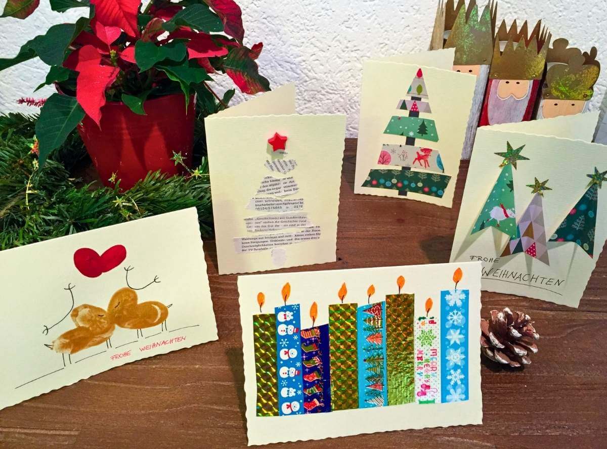 Weihnachtskarten basteln