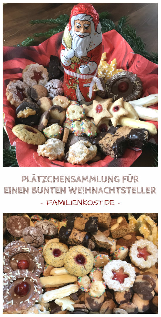 Weihnachtsplätzchen für den bunten Weihnachtsteller