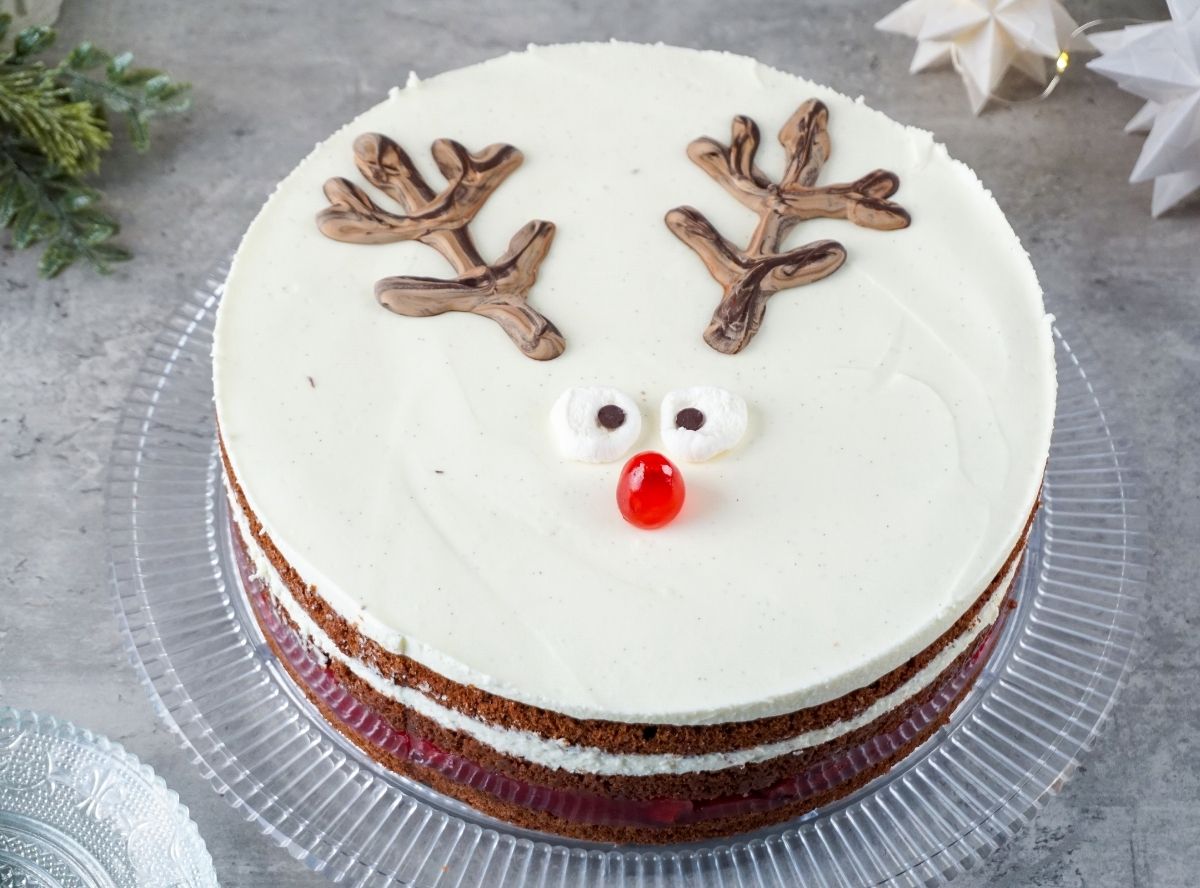 Weihnachtstorte Rudolph Rentier