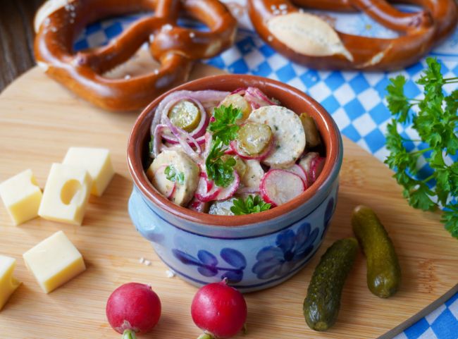 Bayerischer WeißWurst Radieschen Salat - Rezepte Suchen