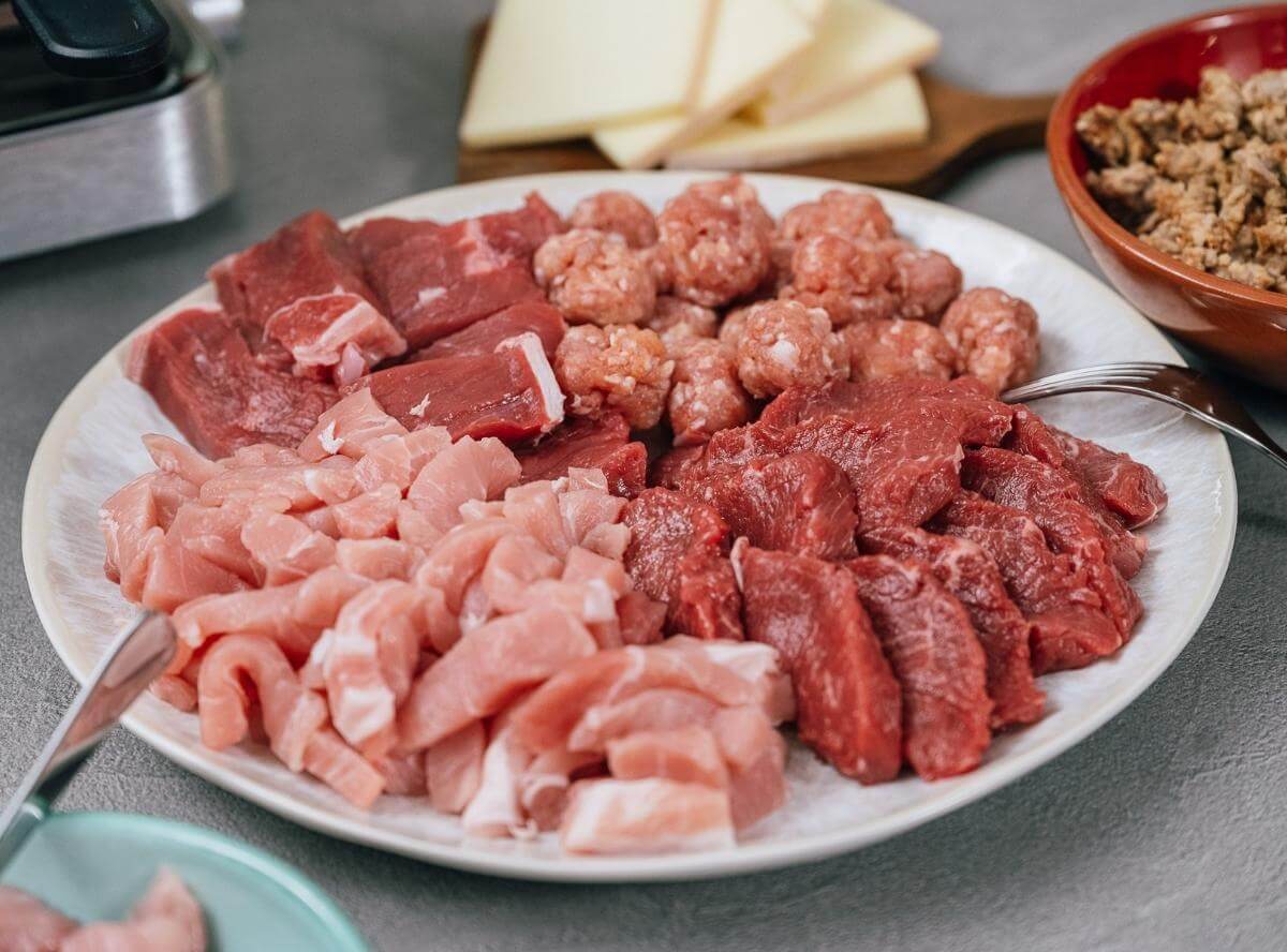 welches Fleisch für Raclette
