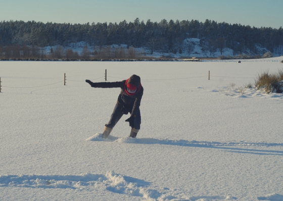 Winterurlaub in Schweden im Schnee