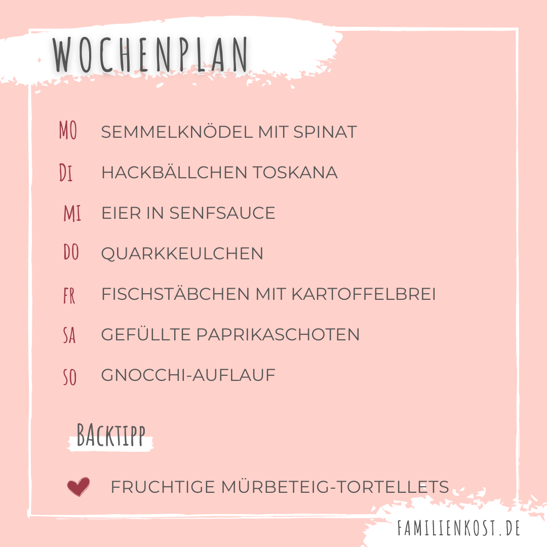 Wochenplan Juni Rezepte Wochenplan Juni Rezepte