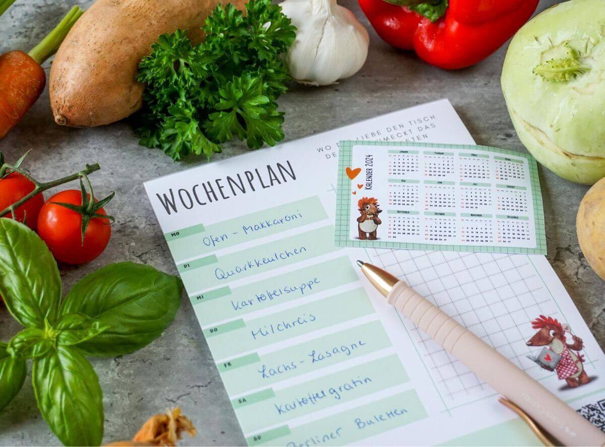 12 monatliche Wochenpläne für 1 Jahr