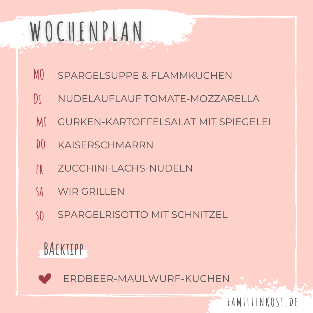Wochenplan Juni Rezepte Wochenplan Juni Rezepte