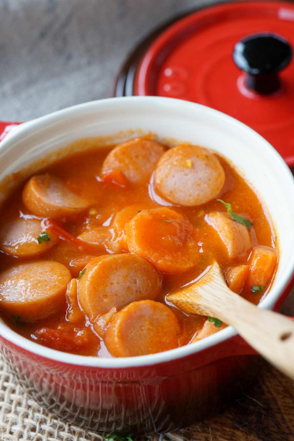 Würstchengulasch ohne Fix Würstchengulasch ohne Fix
